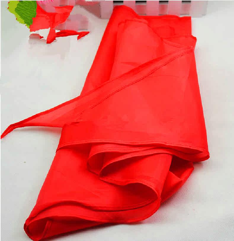 加长型 大红布红领巾长约1.2米布面红领巾小学生成人通用5条包邮