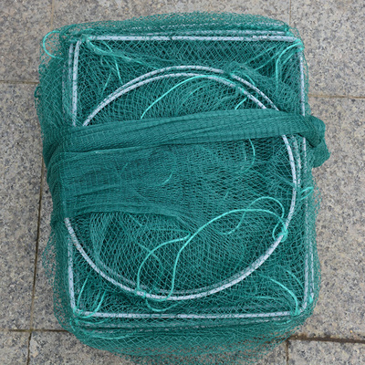 鸿运全有结虾笼龙虾笼防咬 自动捕鱼笼 折叠捕虾笼 捕鱼网包邮