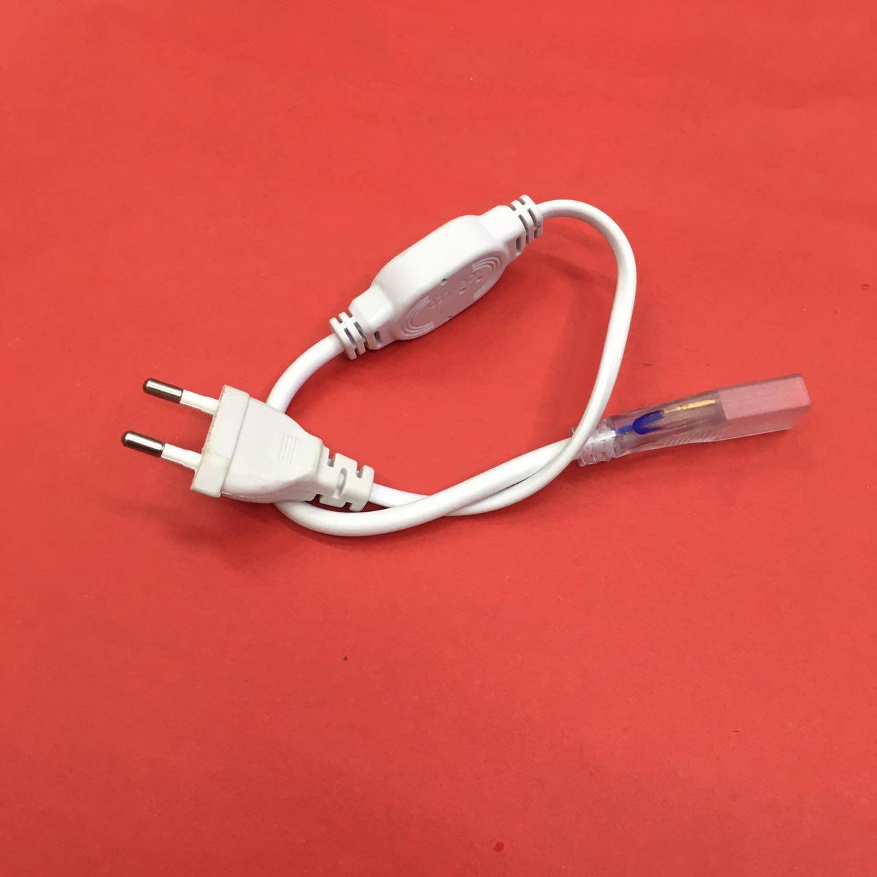 高压灯带 220v 单色插头 欧规头 宽版灯带接口插头线