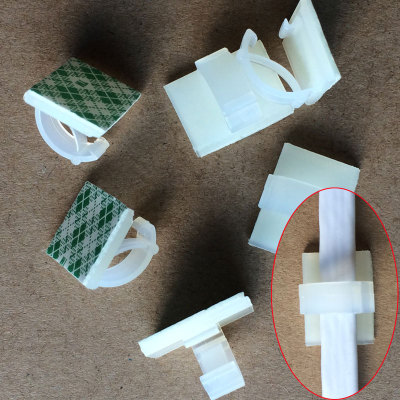 粘贴线卡扣固定器线卡自粘式配线座卡子夹子紧固理线3m胶电线网线