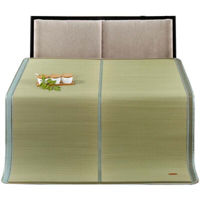 黄古林凉席1.8m床海绵草席折叠1.5米1.2学生夏天然单双人加厚席子