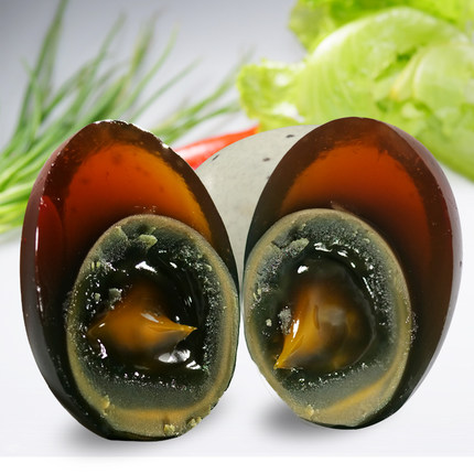 鄱阳湖65g20枚新鲜无铅松花皮蛋溏心变蛋无铅松花蛋沙心农家特产_8折