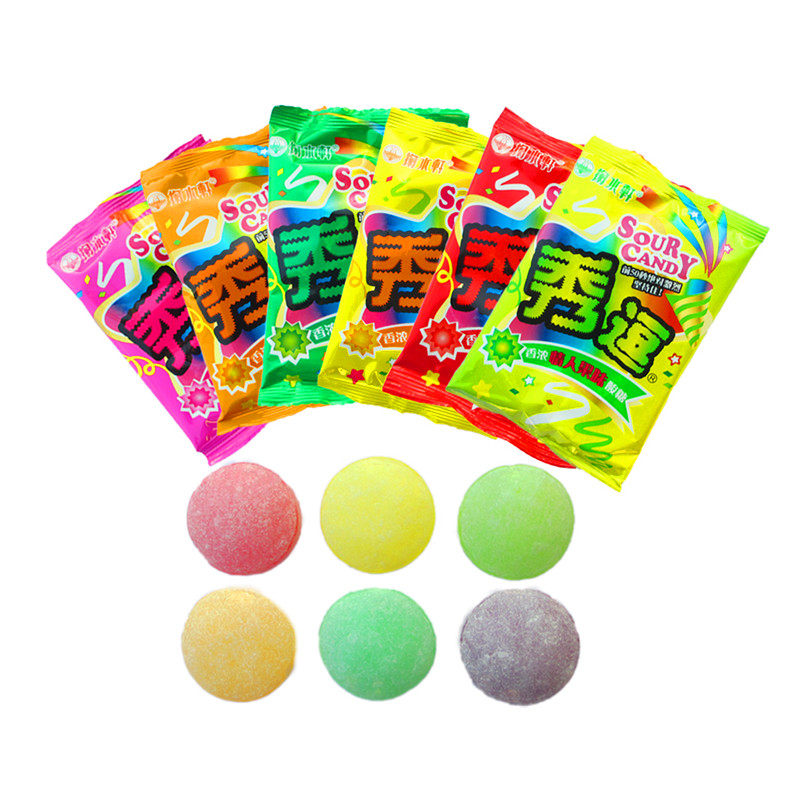 包邮台湾进口 掬水轩 秀逗糖525g(175粒)35包 超级酸糖17年2-3月