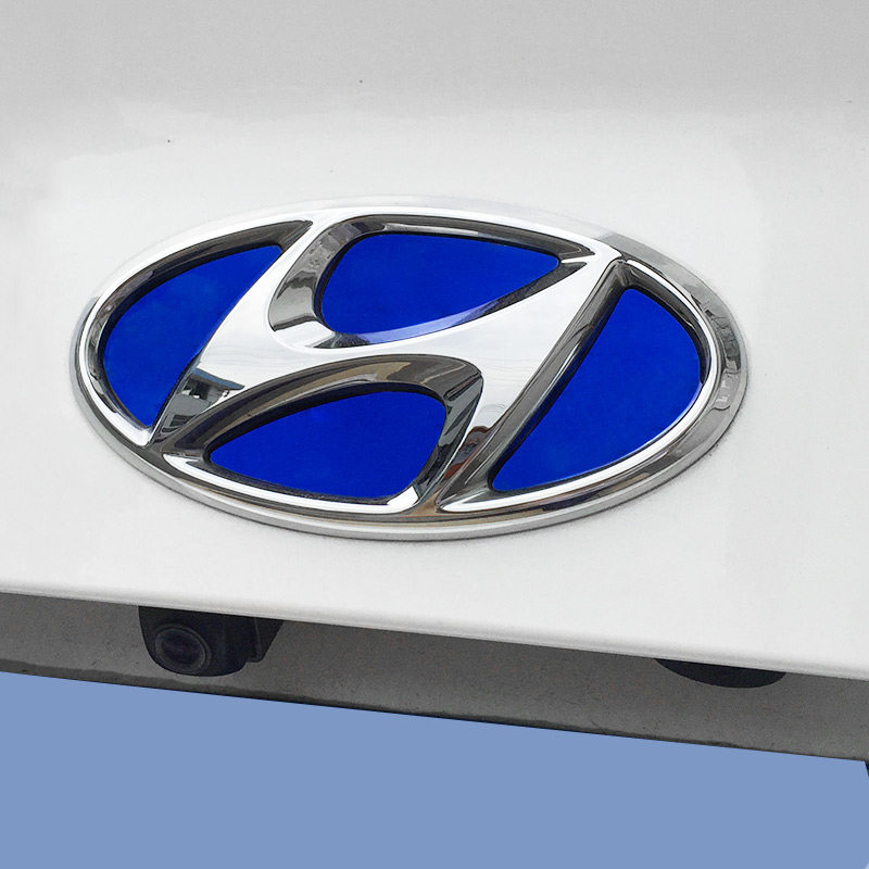 专用于现代全新途胜ix25领动尾标贴改装不锈钢混合动力车标装饰贴