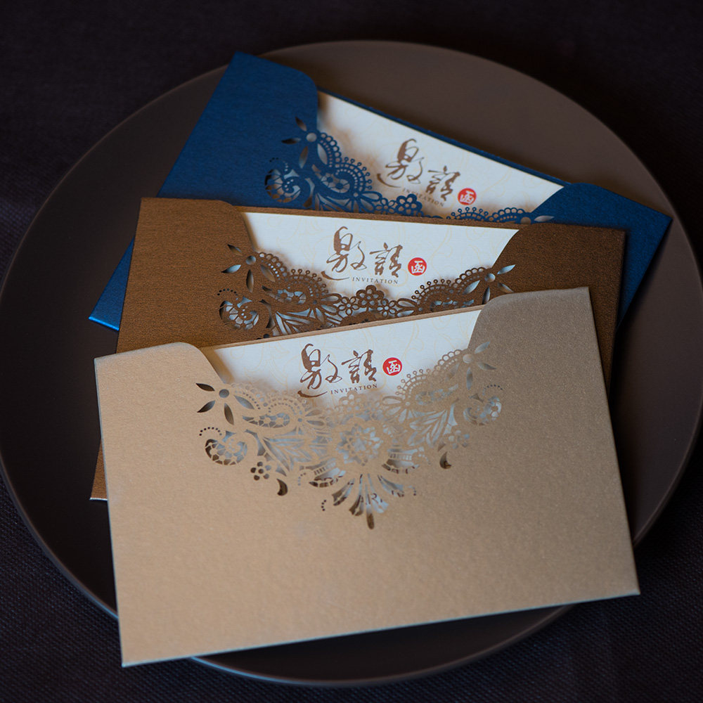 商务会议请柬请帖创意邀请函 定制开业乔迁年会咖啡宝蓝金_双氙车灯