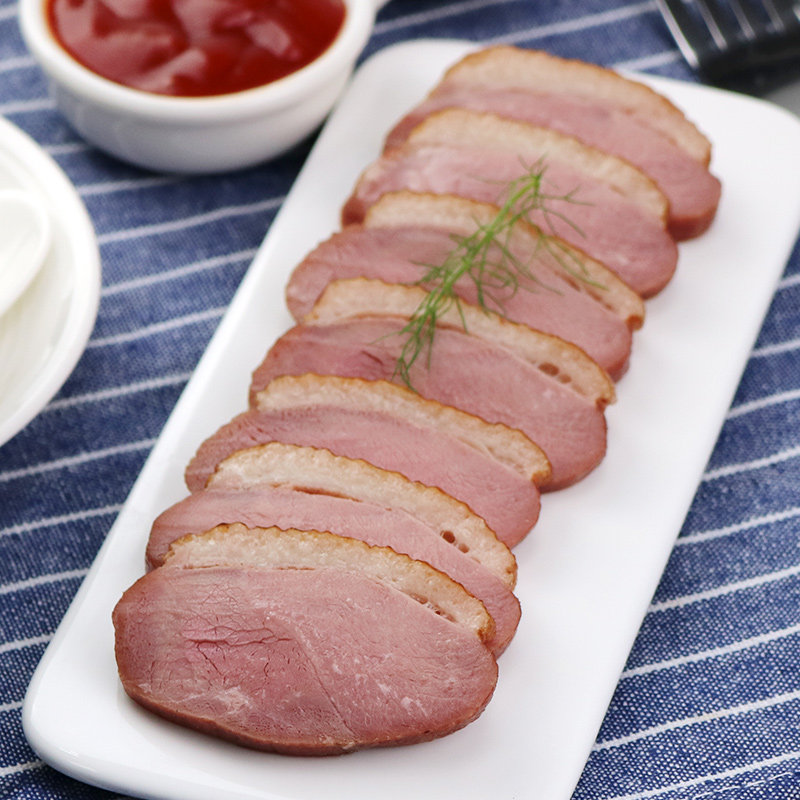 【出口】烟熏鸭脯肉160g 鸭胸寿司鸭脯肉烧烤鸭子 解冻即食或微波