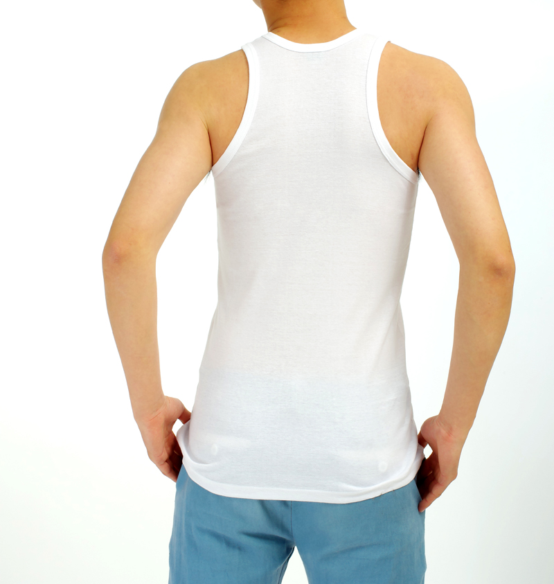 琴萍男士普通溥背心纯色纯棉二股背心跨栏潮版有大码有弹力内衣