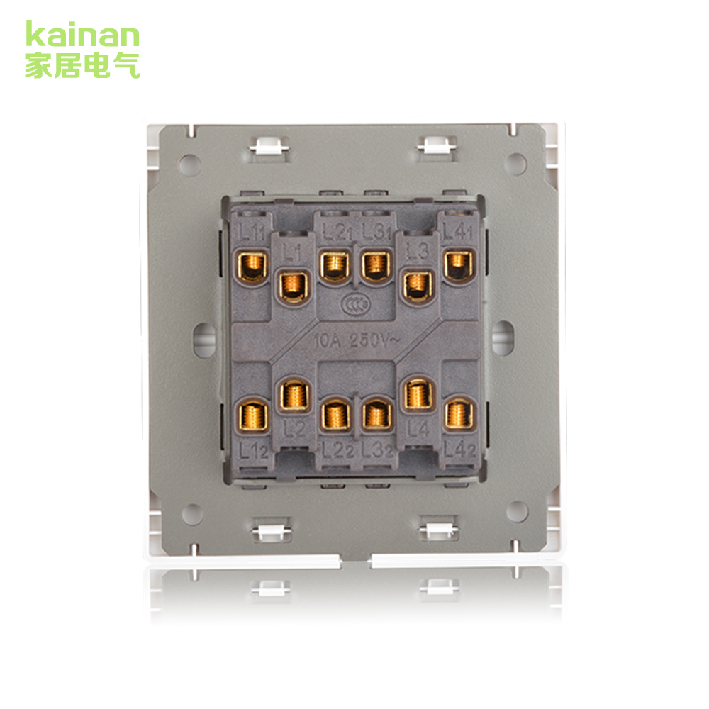 家用牆壁開關插座面板 三開多控 中途開關家用 86型暗裝