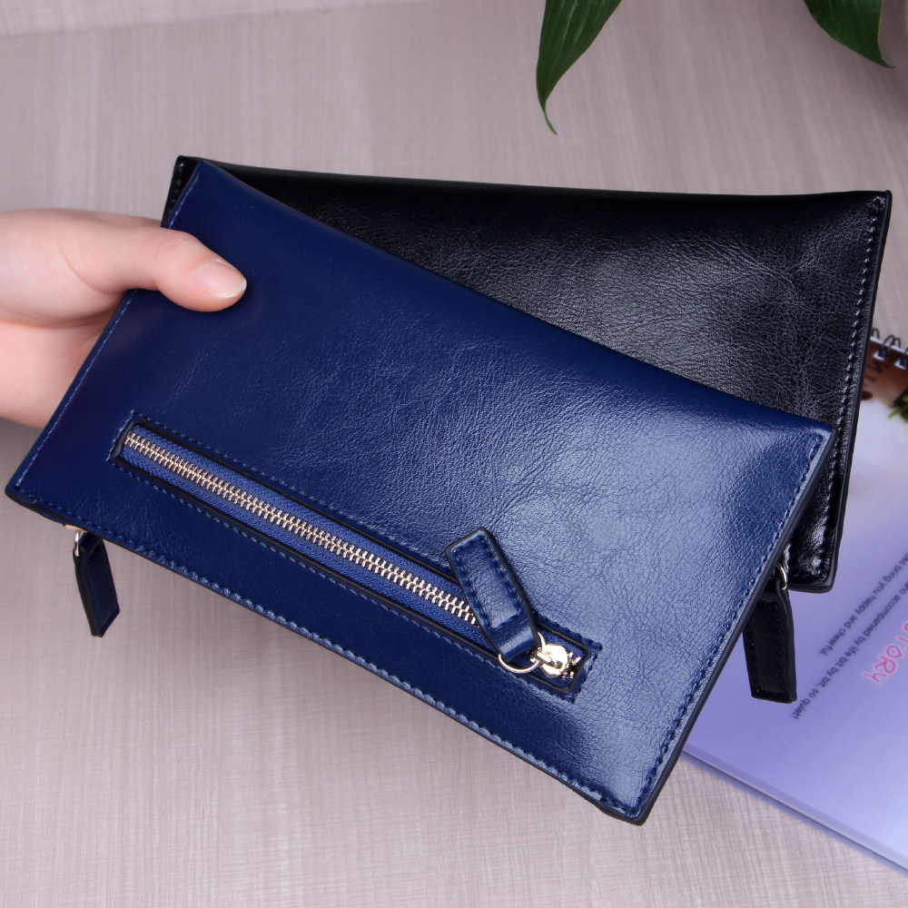 手大钱包女式手机长款真皮钱夹容量拉链