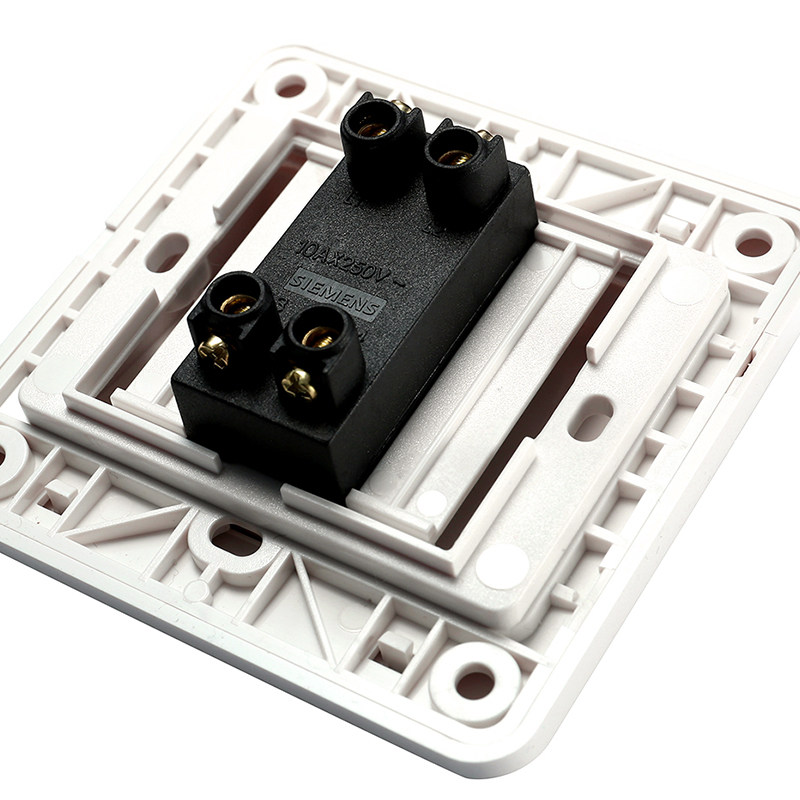 西门子中途开关一开三控开关 86型一开多控电源连接开关远景雅白