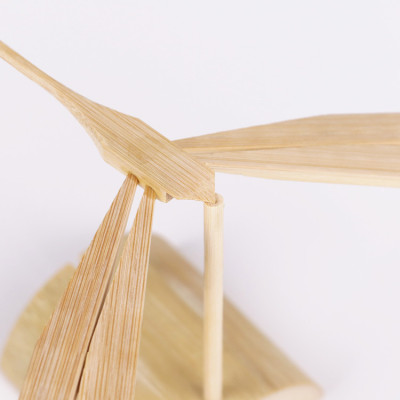 竹制手工制作平衡竹蜻蜓 创意家居民间小工艺品摆件 传统玩具