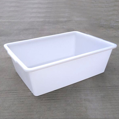 特大号加厚方盆 白色塑料盆 食品盆冰盆冷冻盆防滑长方形大水盆