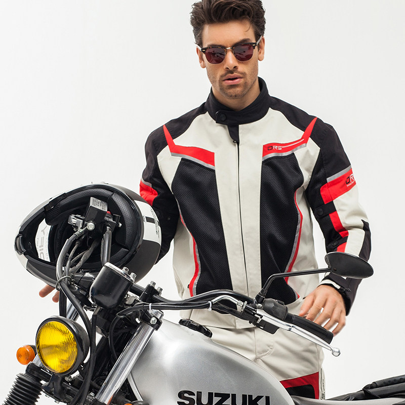 duhan摩托车骑行服套装男夏季杜汉拉力服网眼透气防摔机车赛车服