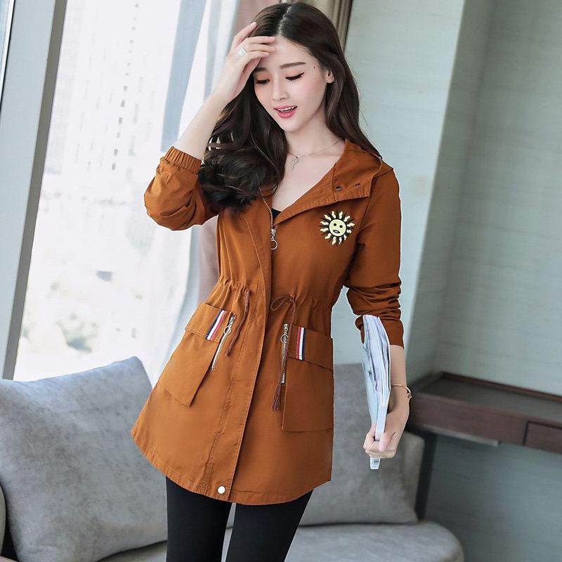 justzzu伊莲娜摩奥女装旗舰店官方2017秋冬装aiangel长款大衣风衣