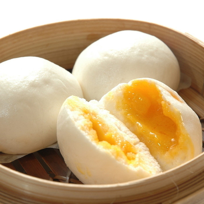 广州酒家利口福流沙凤凰包450g12个装港式早茶蛋黄包奶黄包速冻包