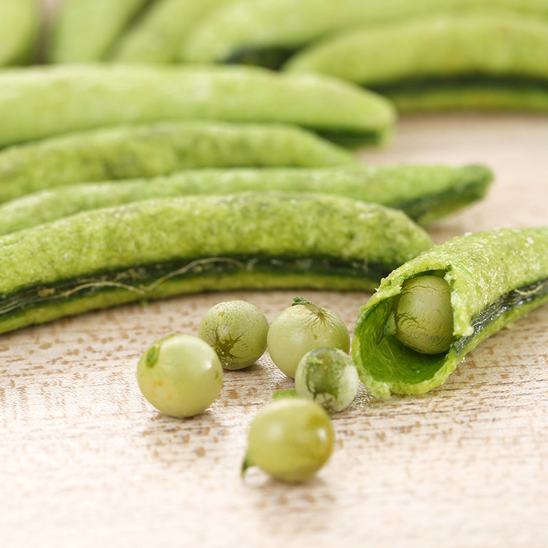 2袋青豌豆干 绿色即食脱水蔬菜干女生休闲小零食品脆片 袋装