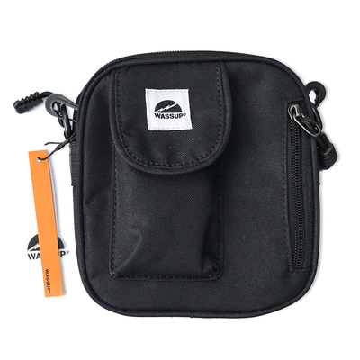 (顺丰包邮)wassup2017aw黑色 复古运动 小挎包 单肩包 斜挎包