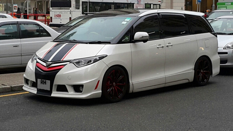 大霸王包围改装大食皇普瑞维亚空力套件estima previa body kits