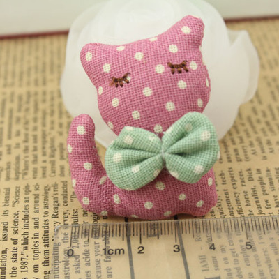 diy韩版饰品配件 手工精致卡通顽皮领结猫 儿童发饰礼品装饰材料