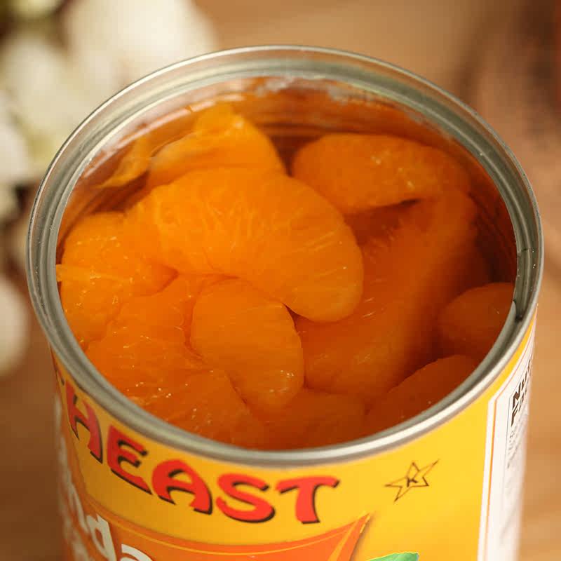 橘子桔子罐头天然 无防腐剂水果罐头新鲜425g桔子罐头