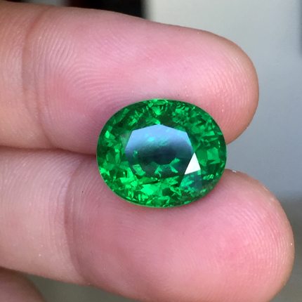 18沙弗莱裸石彩色绿宝石祖母绿珠宝定制戒指吊坠手链项链裸石_7折现价