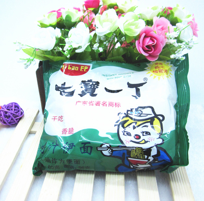 包邮七宝一丁鸡汁伊面干脆面60g*38包干吃面方便面经典怀旧零食品