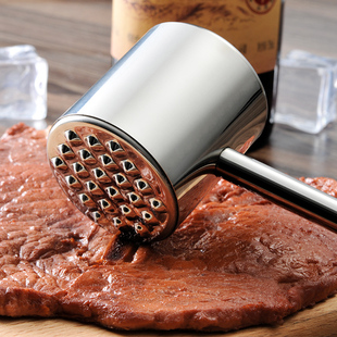 不锈钢 德国不锈钢打肉锤 敲肉针嫩肉锤砸肉器工具 牛排猪扒肉松锤敲