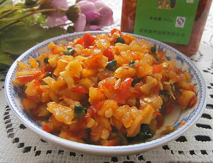 包邮500克*2罐 鲜香脆爽下饭咸菜/酸菜 云南特产韭菜花腌板蓝根丁