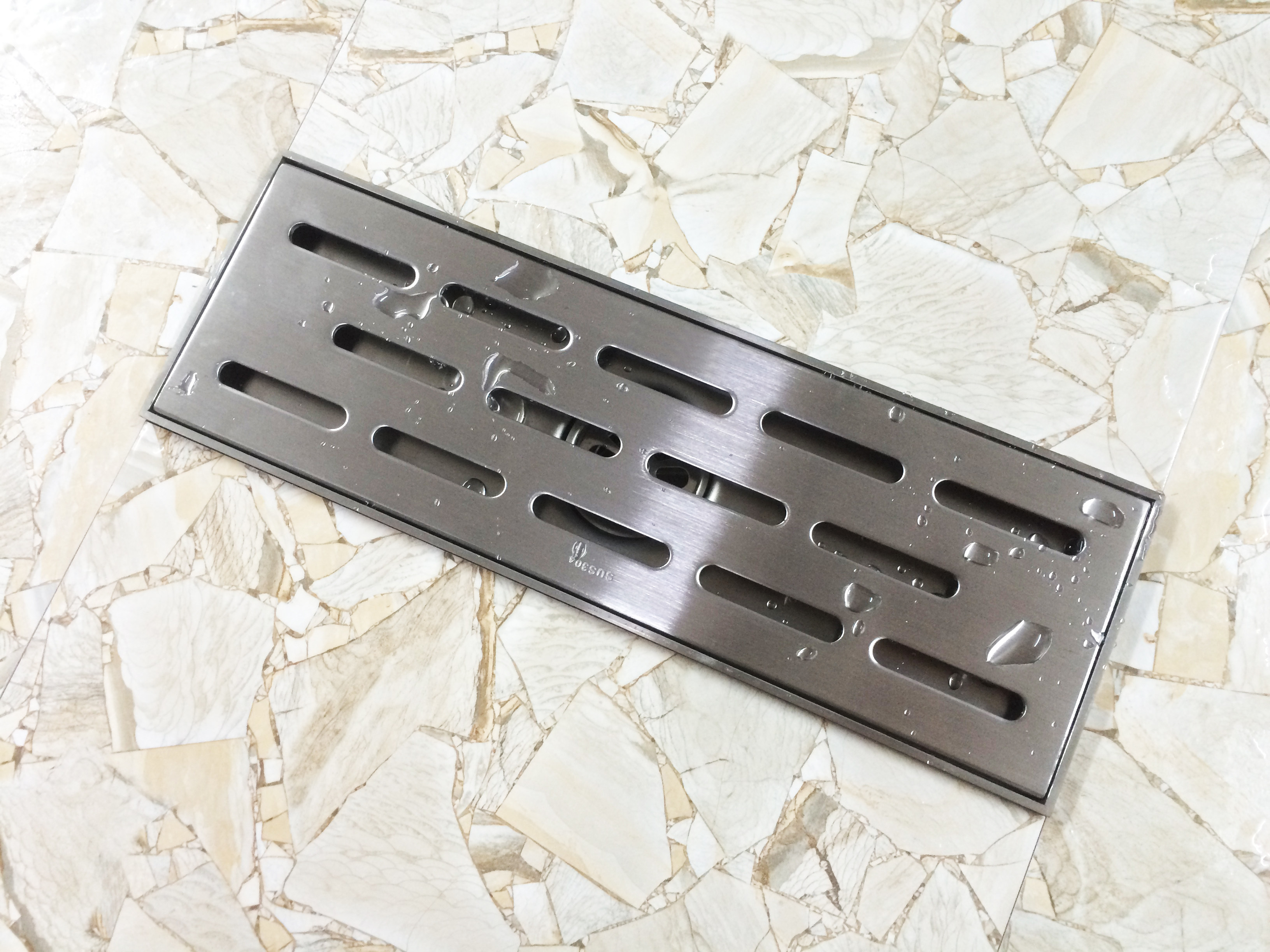 不锈钢地漏304加厚防臭淋浴长形地漏防鼠地漏户外地漏浴池地漏