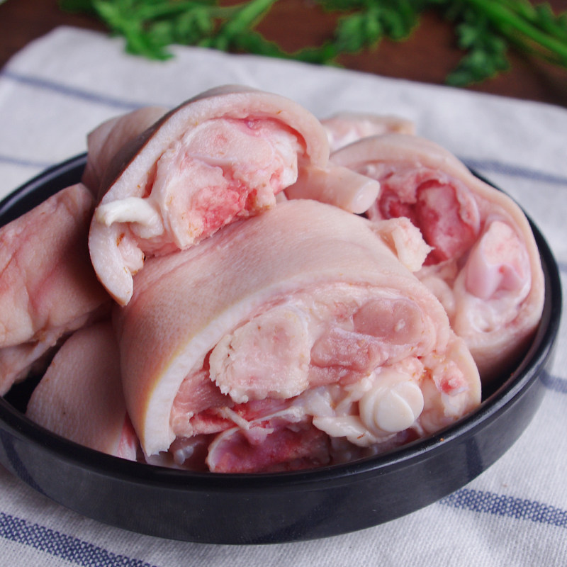 猪爪带筋1只400-500g 购5只顺丰包邮江浙沪 新鲜猪脚富含胶原蛋白