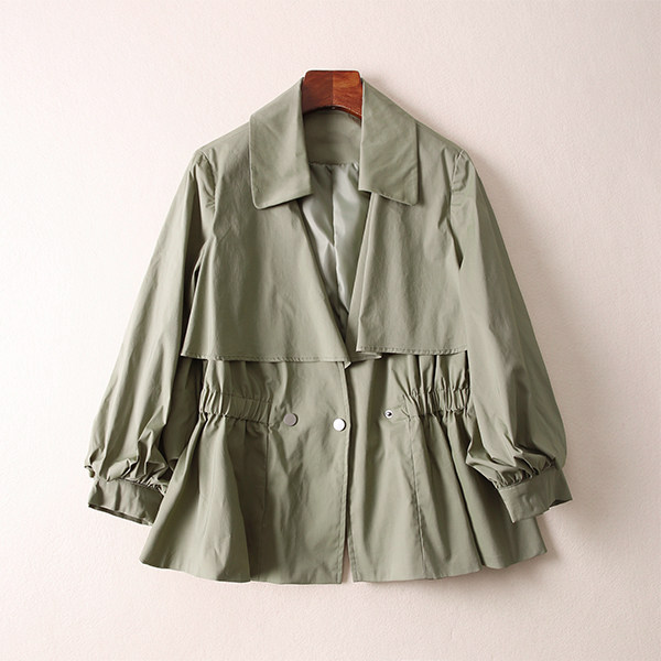 诗篇春秋季新品时尚百搭休闲款式短款外套女上衣-样衣