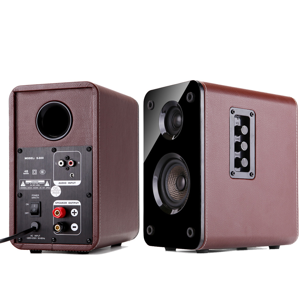 原装意大利 2.0有源hifi音响 高保真书架发烧蓝牙电脑音箱低音炮