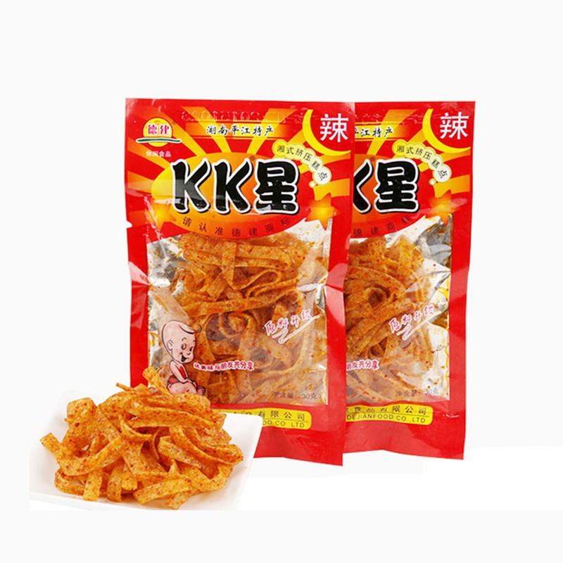 【9.9元包邮】kk星面筋糕点麻辣零食特产零食品小吃辣条馋嘴食品