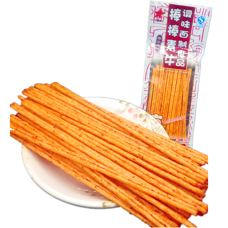 怀旧零食棒棒牛20g/袋辣条麻辣经典休闲零食牛味棒香辣片麻辣丝