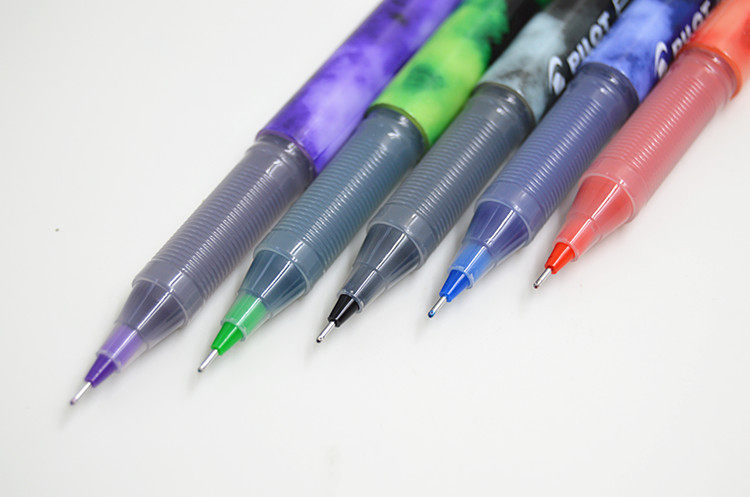 68元包邮日本pilot百乐bl-p500顺滑0.5mm直注式走珠水笔考试用笔