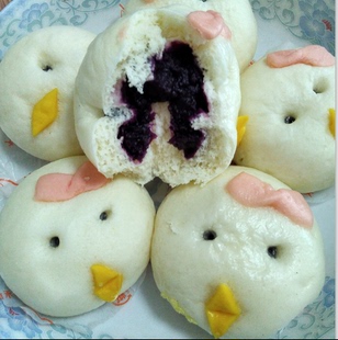 小鸡 丰禾小鸡包 15包*400克 豆沙包 整箱价