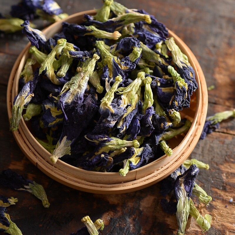 蝶豆花泰国蓝蝴蝶正品养生配方柠檬蜂蜜彩色花茶食材全国包邮促销