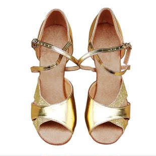 品牌雷博拉丁舞鞋2016夏新款女中跟舞蹈鞋软底广场交谊舞鞋跳舞鞋