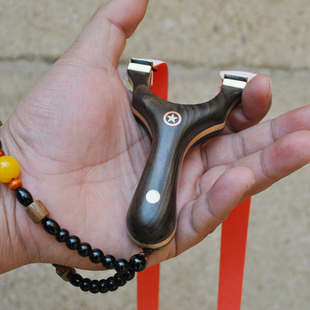 纯铜紫光檀吉拉拉扁皮宽皮筋短拉精准专业竞技贴片铆钉小弓门弹弓