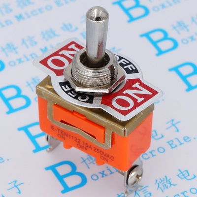 e-ten1122 钮子开关3脚3档摇头开关电源开关摇臂开关 拨动开关