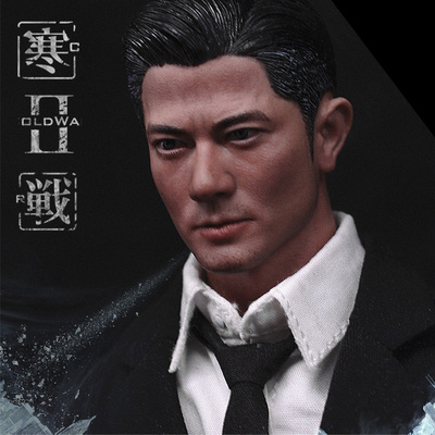 现货 皇冠 1/6可动兵人偶手办 头雕 寒战2 郭富城 港星头像