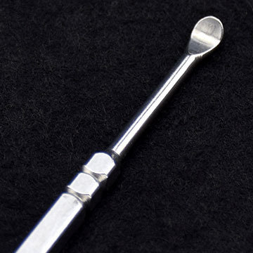 进口双头不锈钢挖耳勺 安全掏耳朵工具 镀镍耳扒采耳工具 德国