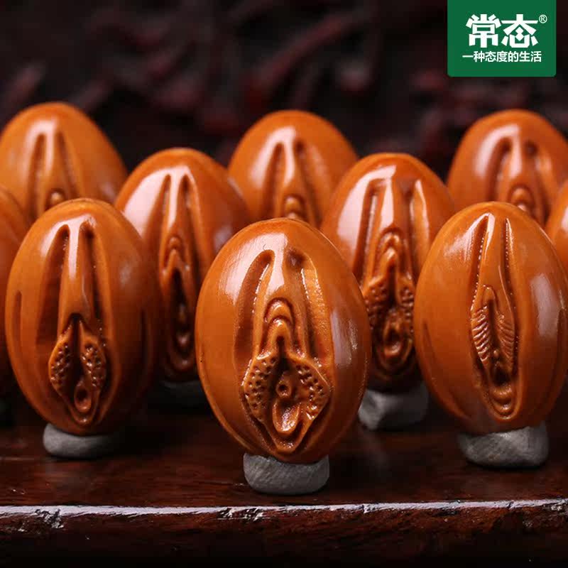 常态 生命之源核雕橄榄核手串南工橄缆胡手雕文玩老油核手链2763