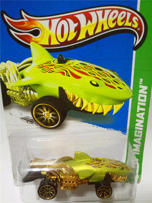 美泰风火轮合金车小汽车动物战车鲨鱼鳄鱼龙昆虫合金车模赛车玩具