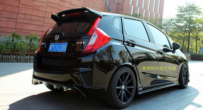 14-15款本田新飞度大小包围改装无限款第三代rs前唇后唇汽车尾翼