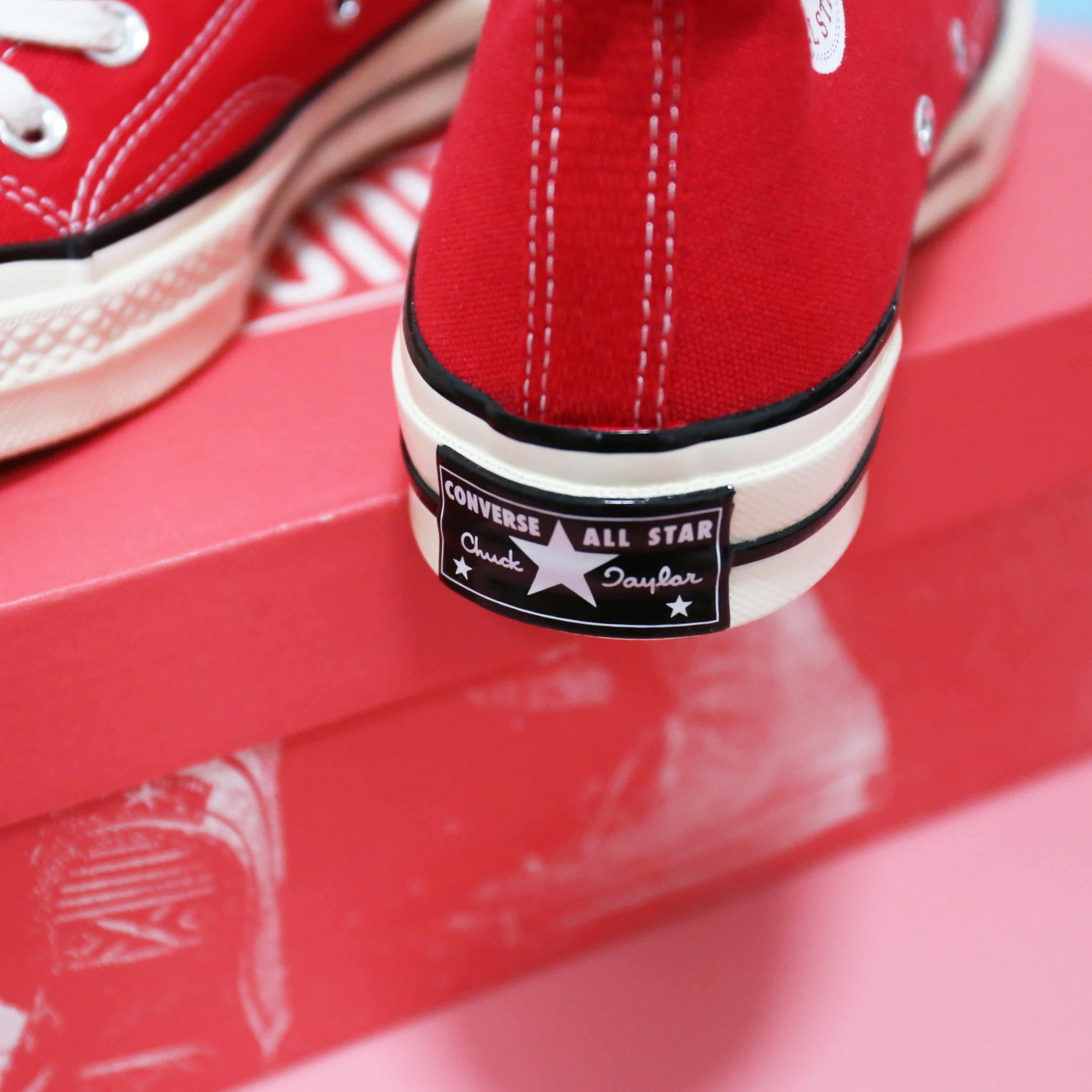 converse 匡威1970s santared 圣诞红高帮三星标帆布鞋 143291c