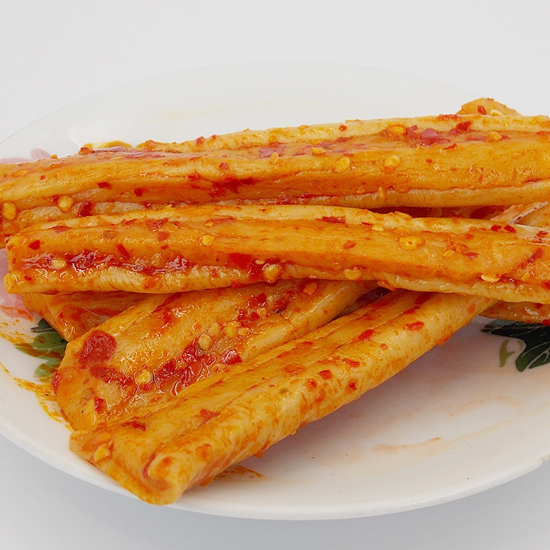 湖南怀化特产 香辣脆萝卜条 剁椒萝卜条 零食小吃辣萝卜10袋*100g