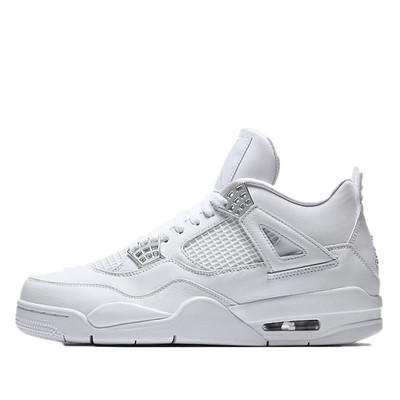 air jordan 4 pure money aj4 全白 白武士 乔4白银 308497