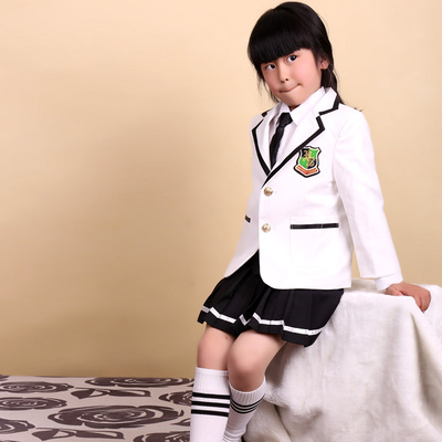 朵琪宝贝 夏季校服学生服幼儿园园服学院风套头t恤短裤短裙礼服表演