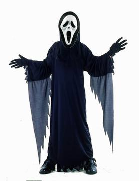 衣服 礼服 舞台服装 cos万圣节惊声尖叫服装魔鬼服黑色魔鬼长袍尖叫鬼